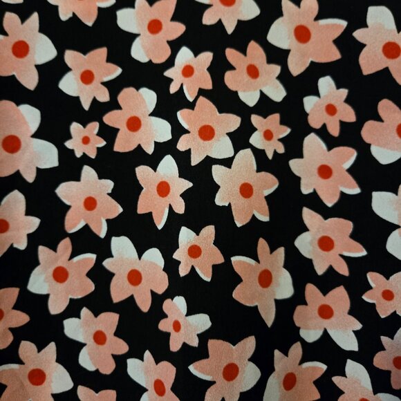 CAbi Harmony Blouse Black & Pink Floral Print Women's Top Style 5347 Size M - Picture 3 of 5